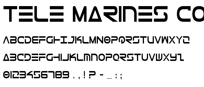Tele-Marines Condensed Bold font